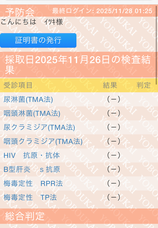 ITSUKI(ｲﾂｷ) 検査報告