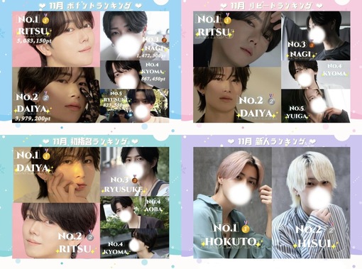 RYUSUKE(ﾘｭｳｽｹ) 11月御礼🙇