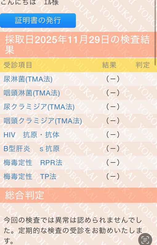 蒼波エル(ｱｵﾅﾐｴﾙ) 最新の検査結果