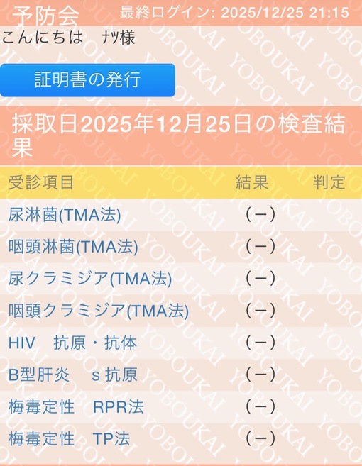 NATSU(ﾅﾂ) 検査報告