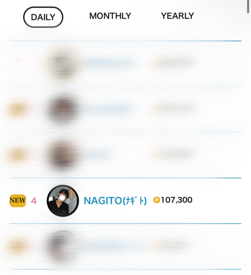 NAGITO(ﾅｷﾞﾄ) 👑ランキングありがとうございます✨️