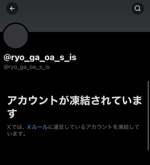 RYOGA(ﾘｮｳｶﾞ) Xが8回目の凍結🧊😿