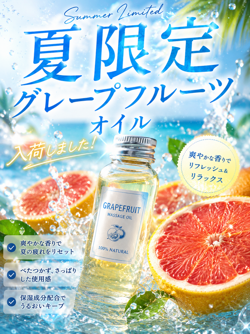 NAGITO(ﾅｷﾞﾄ) 夏限定🏖オイル入荷しました🌞🌴🌺✨
