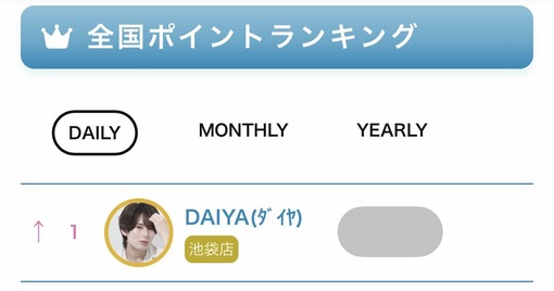 DAIYA(ﾀﾞｲﾔ) デイリー全国No.1🥇