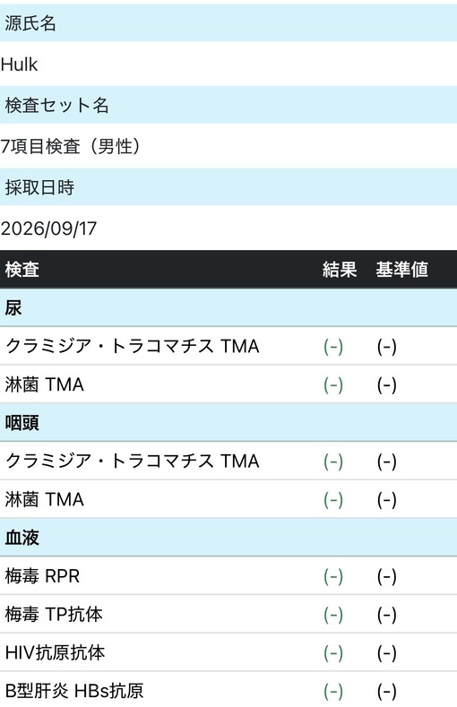 HULK(ﾊﾙｸ) 中間検査🧞‍♂️