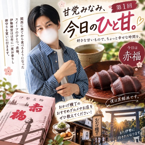 MINAMI(ﾐﾅﾐ) 甘党みなみ、今日のひと甘。第1回🍡