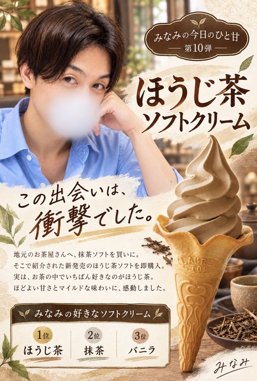 MINAMI(ﾐﾅﾐ) 【今日のひと甘⑩】抹茶を買いに行ったはずが…🍦