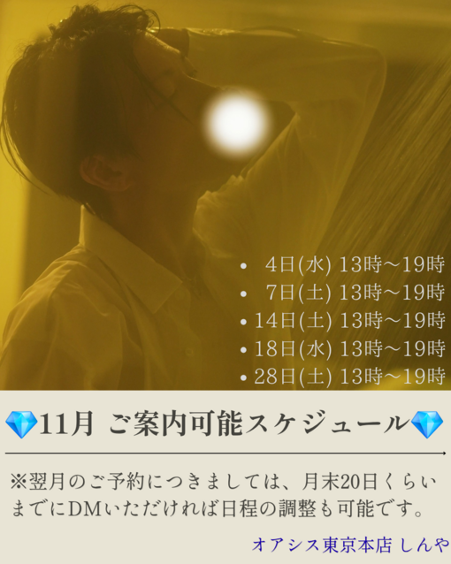 SHINYA(ｼﾝﾔ) 《 📩ご予約フォーマット / 🗓スケジュール 》