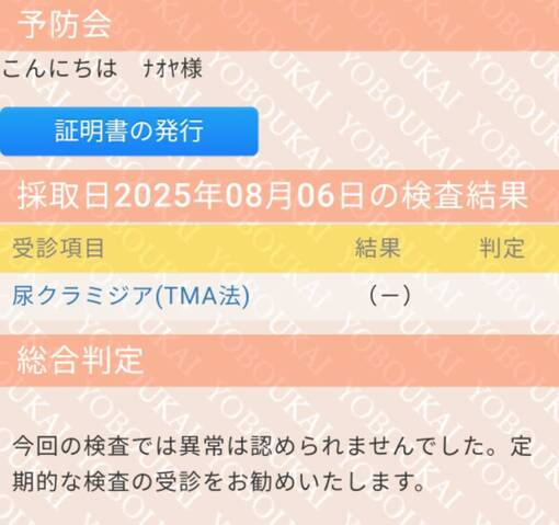NAOYA(ﾅｵﾔ) ​​​​​​​【8月度 検査報告(治療完了)】